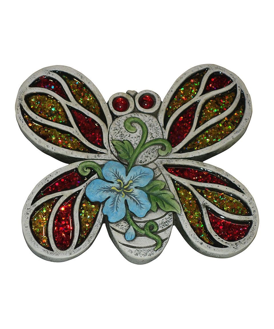 Alpine Corporation Butterfly Mosaic Garden Stepping Stone