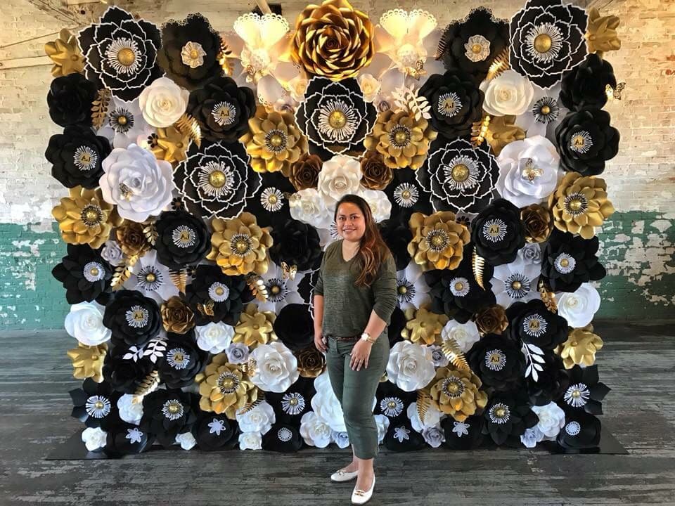 The Crafty Sagittarius Great Gatsby inspired 8x10 Paper Flower Wall ...