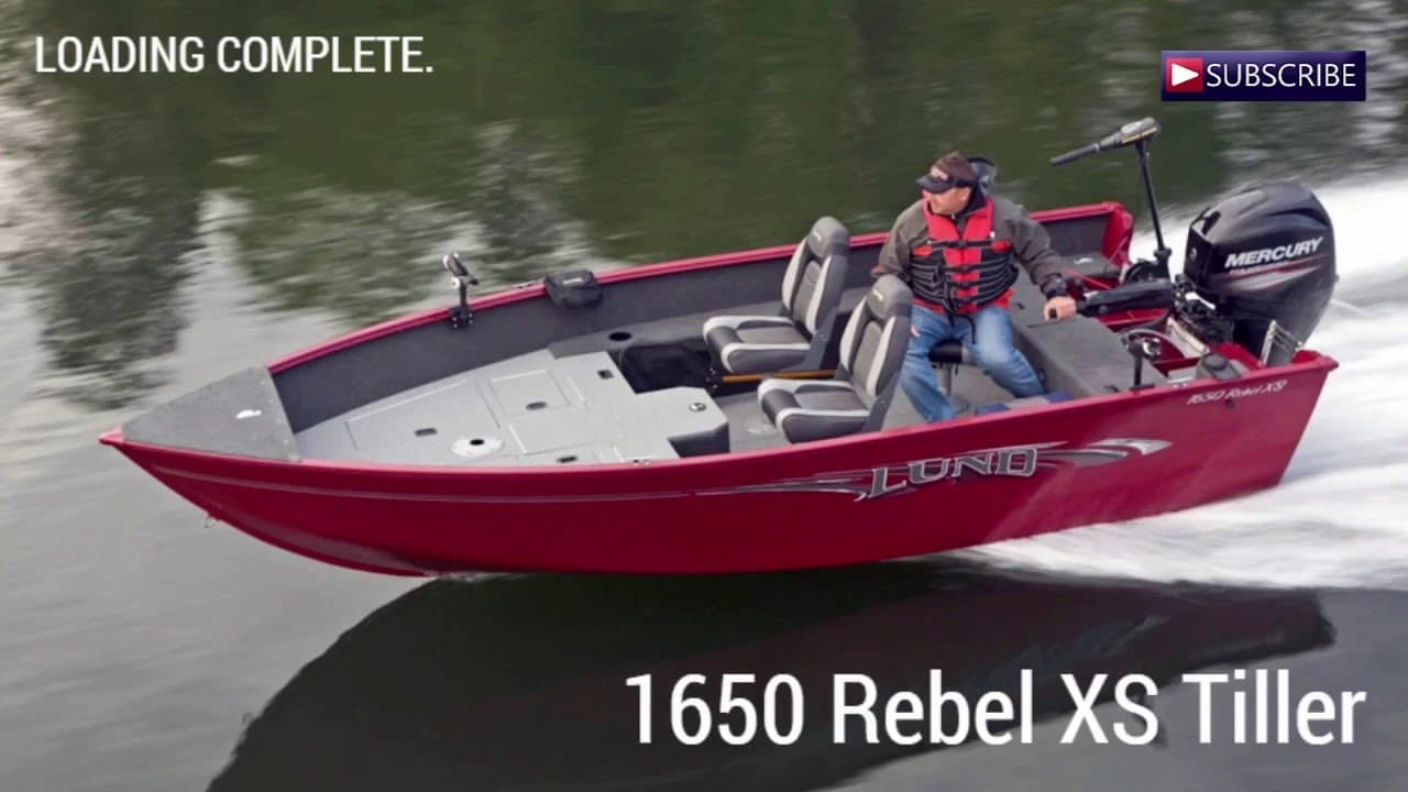 New Lund 1650 Rebel XS Tiller For Sale by @BoatShowAvenue - YouTube