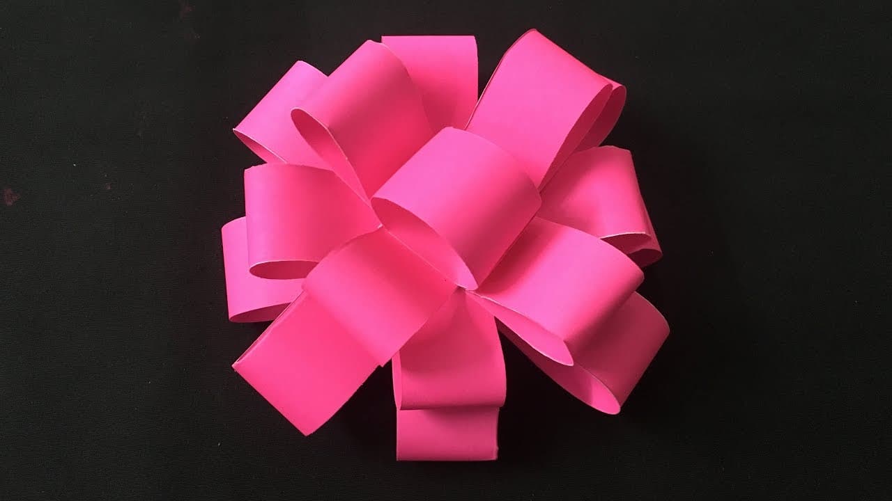 How To Make A Paper Gift Bow at Carlos Bell blog