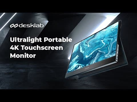 Desklab Ultralight Portable 4K Touchscreen Monitor - YouTube