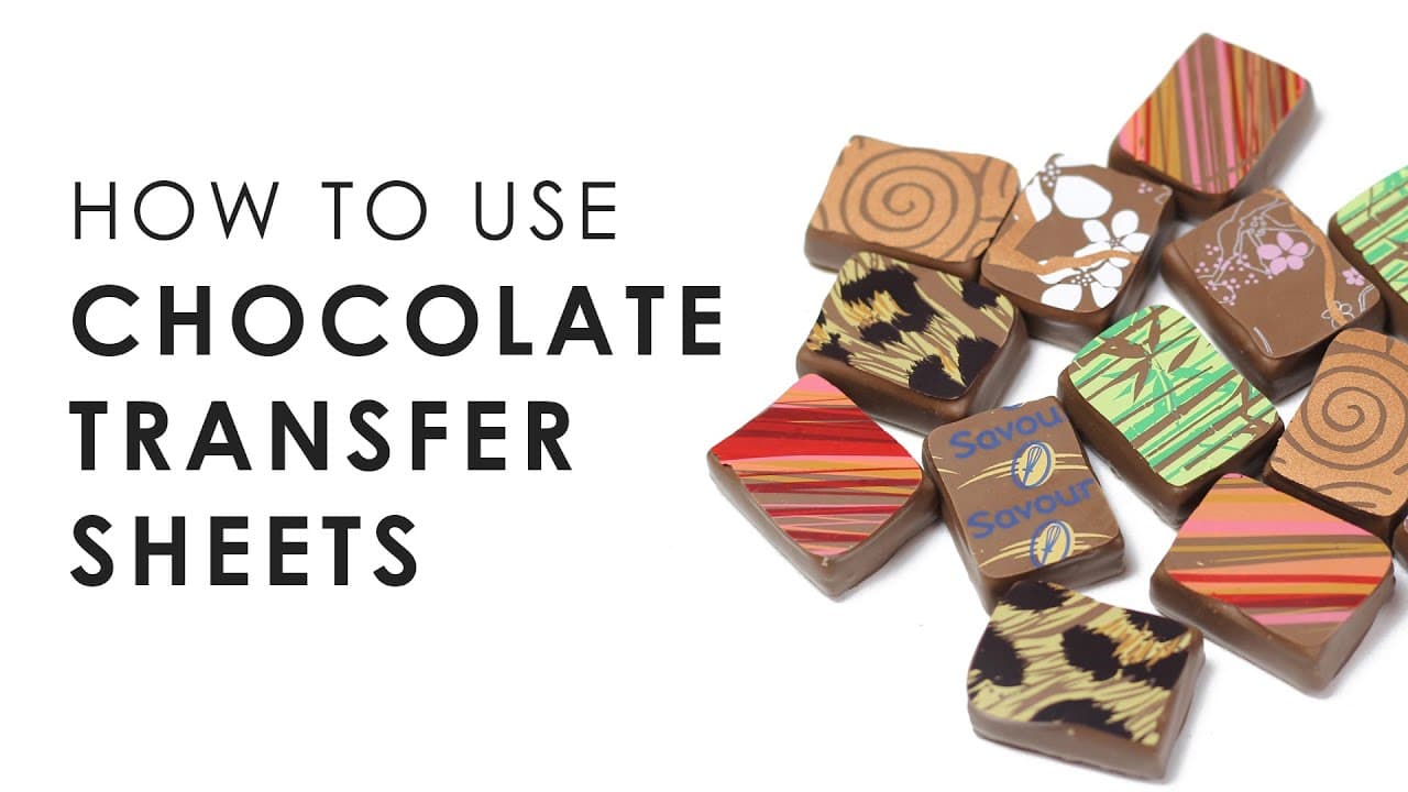 How to use Chocolate Transfer Sheets | Savour Chocolate & Patisserie ...
