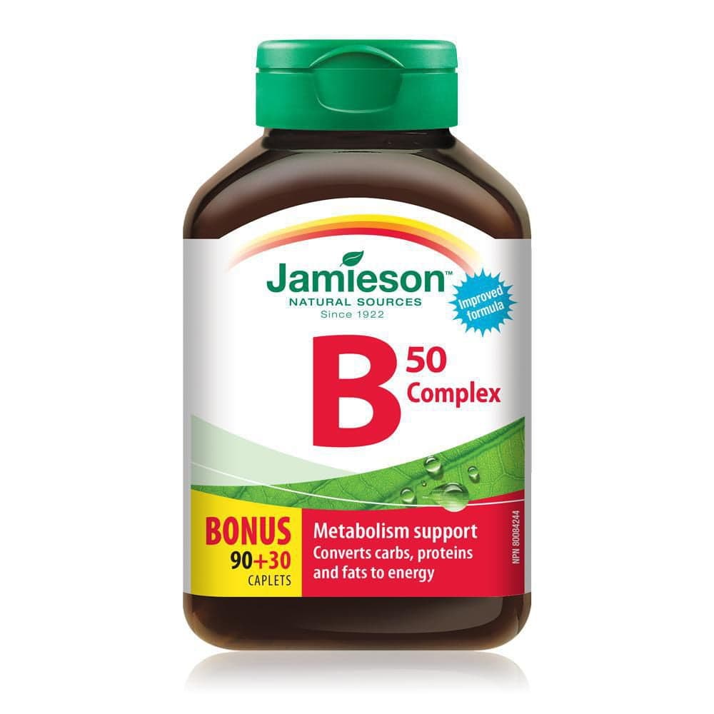 Jamieson Vitamin B Complex 50 mg Caplets | Walmart Canada