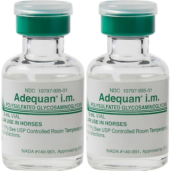 ADEQUAN EQUINE (polysulfated glycosaminoglycan) Injectable for Horses ...