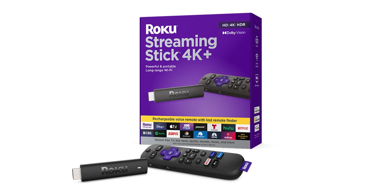 Roku® Streaming Stick® 4K+ | Powerful & portable HD & 4K streaming ...