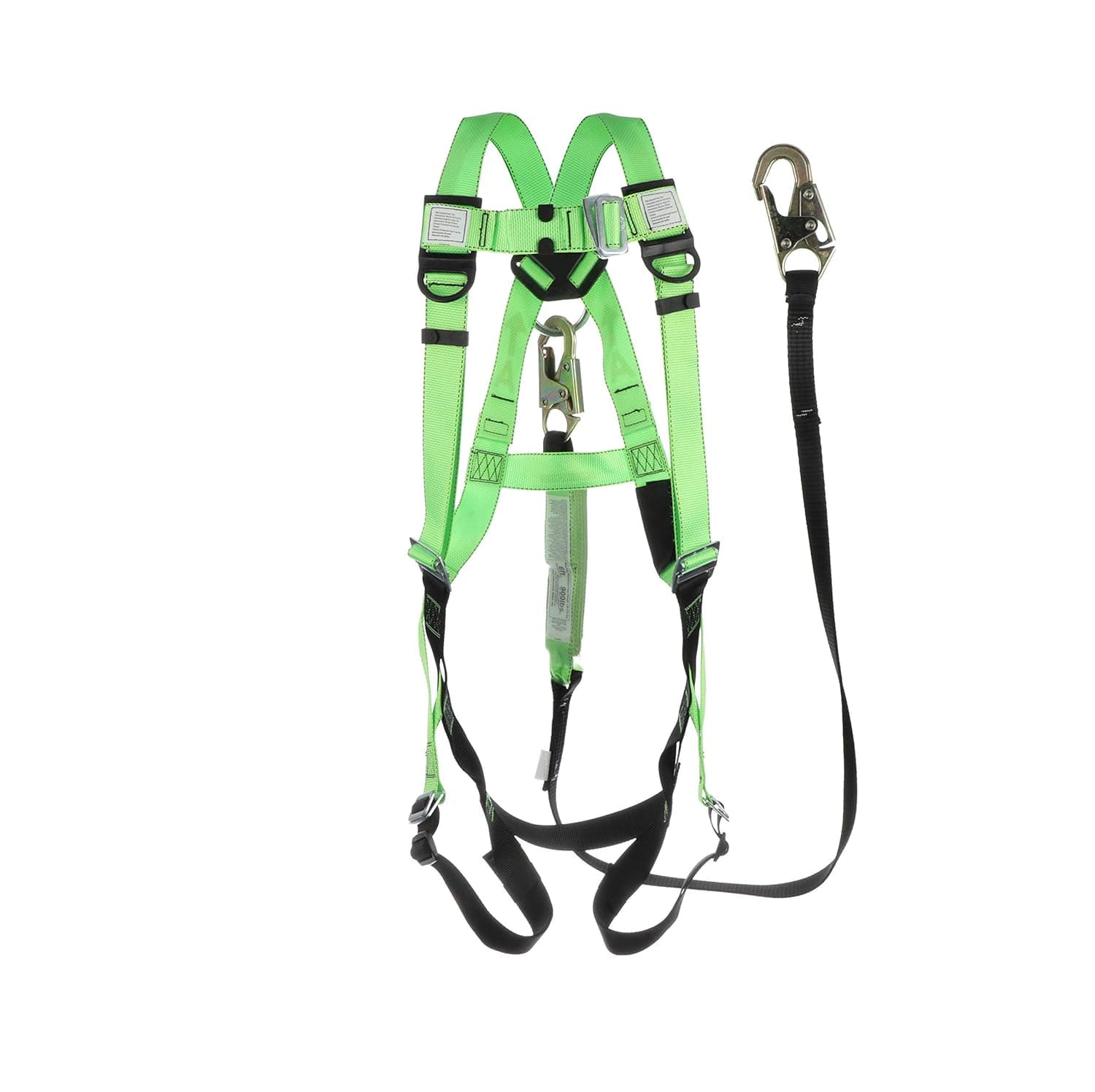 Buy PeakWorks Safety Harness Fall Protection Lanyard Kit, Full Body ...
