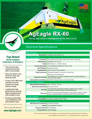 AgEagle RX-60 - AgEagle - PDF Catalogs | Technical Documentation ...