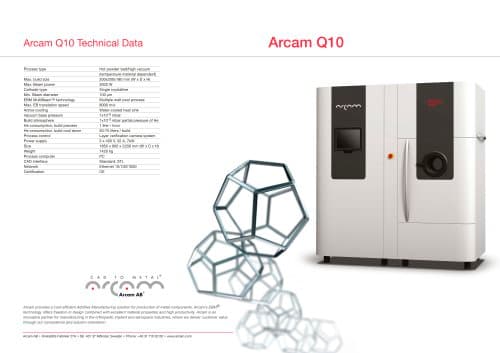 Arcam EBM Q10plus - Arcam - PDF Catalogs | Technical Documentation ...