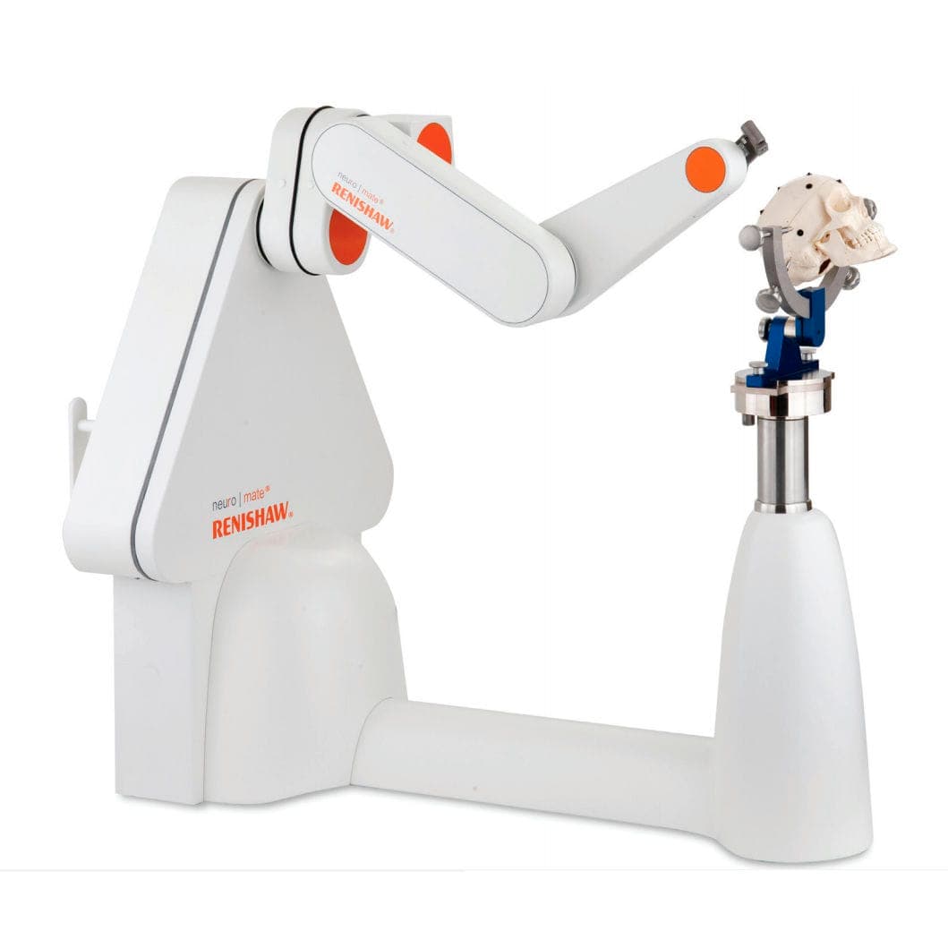 Biopsy surgical robot - neuromate® - Renishaw - electrode positioning ...