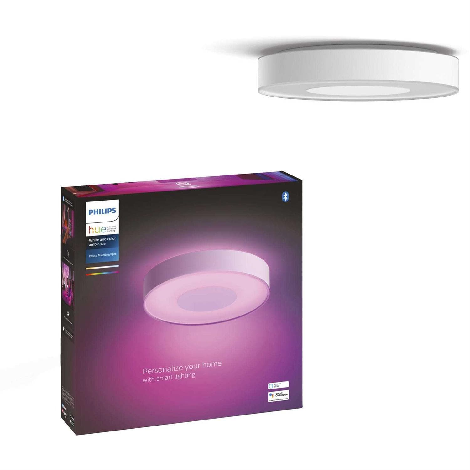 Philips Hue Infuse White Ceiling Light - Home & Offic…