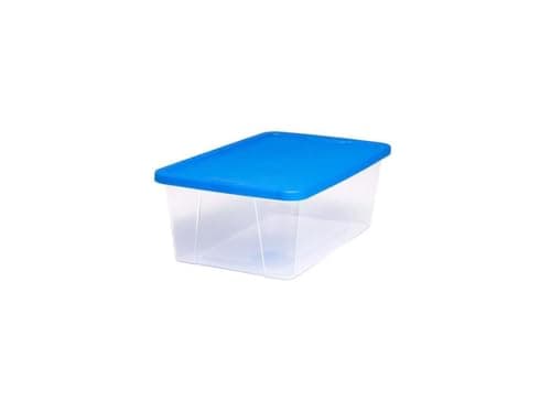 Homz 41 Qt. Clear Storage Tote 3241CLBL.06 - Walmart.com