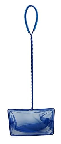 PENN-PLAX Quick-Net Aquarium Fish Net – Durable, Strong, and Safe – Color May Vary (Blue or Green) – 8” x 6” Net – 10” Handle