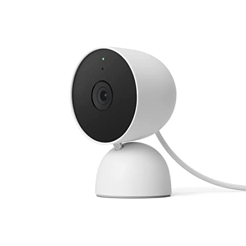 Google Nest Cam Indoor - Wired Indoor Camera for Home Security - Control with Your Phone and Get Mobile Alerts - Surveillance Camera with 24/7 Live Video and Night Vision