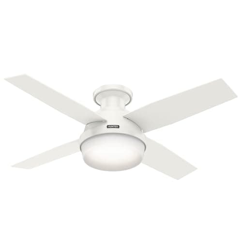Hunter Dempsey Low Profile Ceiling Fan with Light