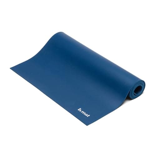 B Yoga Everyday 4mm B Mat, 100% Rubber High Performance Super Grip Non Slip OEKOTex Certified - for Yoga, Pilates, Deep Blue