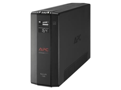 APC 1500VA UPS Battery Backup & Surge Protector, APC UPS Back-UPS Pro (BX1500M)