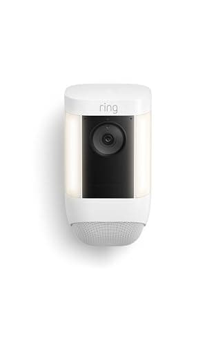 Ring Spotlight Cam Plus, Battery | Two-Way Talk, Colour Night Vision, and Security Siren (2022 release) - Black