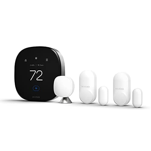 ecobee Smart Sensor for Doors & Windows 2 Pack - Wifi Contact Sensor for Home Security, Energy Savings - Compatible with ecobee Smart Thermostats - Temperature sensor