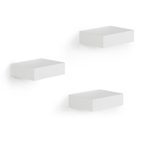 Umbra Showcase Small Floating Shelves (Set of 3), White - Walmart.com