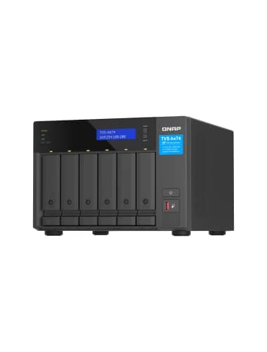 QNAP TVS-h674-i3-16G-US 6 Bay High-Speed Desktop NAS with 12th Gen Intel Core CPU, up to 64GB DDR4 RAM, 2.5 GbE Networking and PCIe Gen 4 expandability (Diskless)