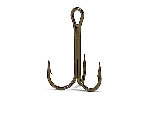 VMC 9651BN#4C- Round Bend Treble Short Shank 1X Black Nickel #4