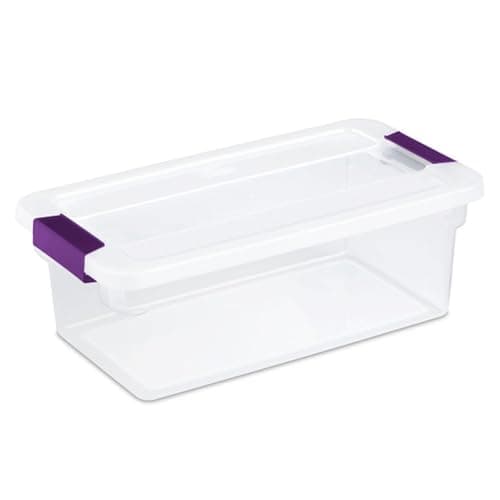 Sterilite 1755 - 32 Qt. ClearView™ Latch Box Sweet Plum 17551706