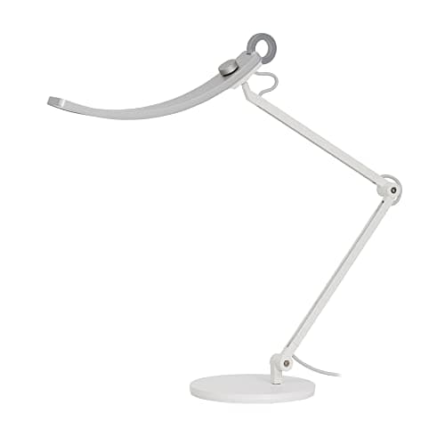 BenQ WiT e-Reading Desk Lamp | Eye-Caring for Home Office, Reading, Study, Craft | Ultrawide, Bright, Dimmable with 13 Colour Modes | Adjustable Arm | Matte Silver