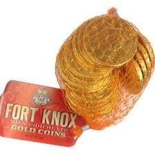 Fort Knox Milk Chocolate Gold Coin 1.5 oz. Bags - 18 / Box – Candy ...