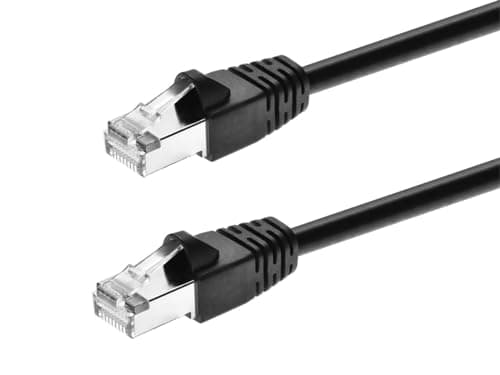 Used Monoprice Cat6A Ethernet Patch Cable 10ft Black Snagless Component ...