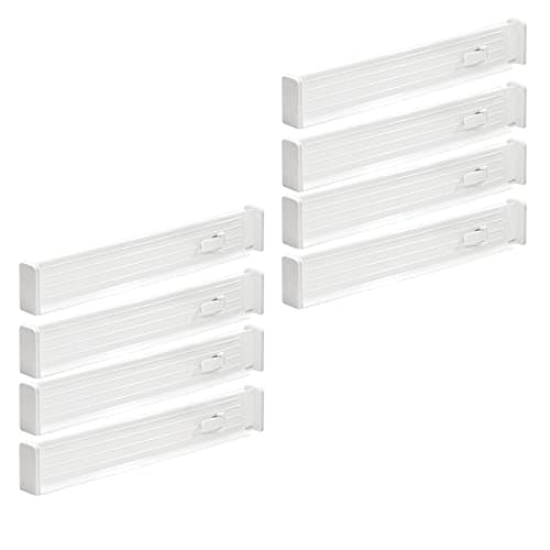 mDesign Expandable Dresser Drawer Divider with Foam Ends - 4 Pack ...
