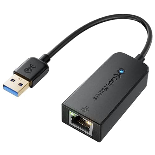 Cable Matters Plug & Play USB to Ethernet Adapter with PXE, MAC Address Clone Support (USB 3.0 to Gigabit Ethernet, LAN Adapter) Supporting 1000Mbps in Black, not Compatible with Nintendo Switch