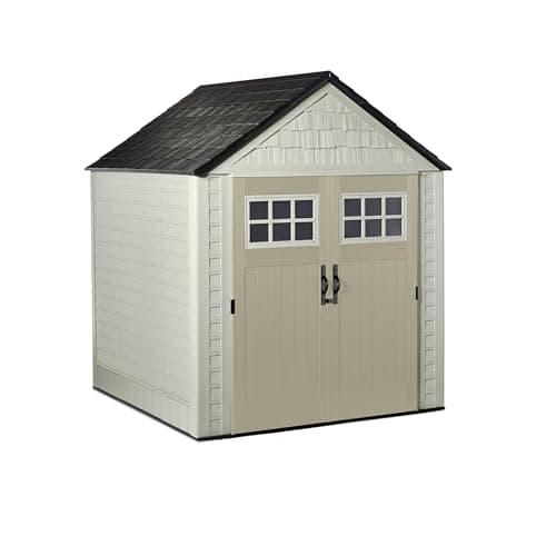 Rubbermaid Big Max 7 ft. x 7 ft. Storage Shed with Accessory Kit ...