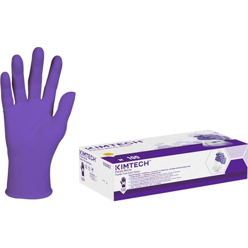 Kimberly-Clark Purple Nitrile Sterile Exam Gloves (55092), 5.9 Mil, AQL ...