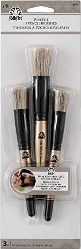 FolkArt Paint Brush Set, Long Handle Stencil Brush, 4 Piece - Walmart.com