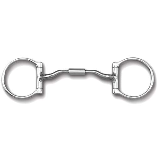 Myler Wide Loose Ring Low Port Comfort Snaffle Bit, Stainless Steel Horse Training Mouthpiece MB04 | Level 2, 6"