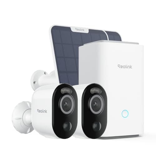 REOLINK Spotlight Security Camera Wireless Outdoor with 2K+ 5MP Color Night Vision, Human/Vehicle Smart Detection, 2.4/5Ghz Dual-Band WiFi, Wire-Free Battery/Solar Powered Argus 3 Pro with Solar Panel