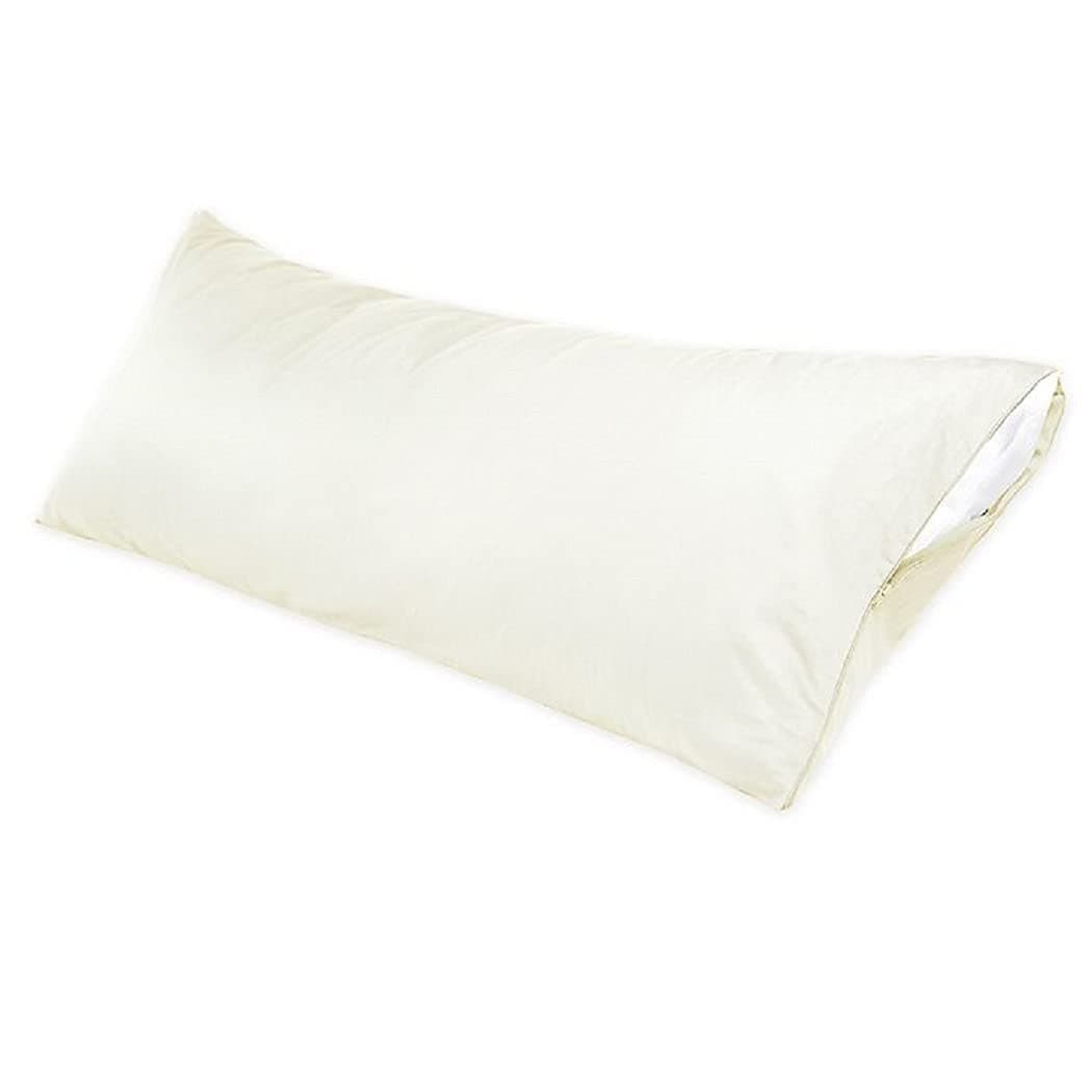 Nestwell Cotton Comfort Body Pillow Protector in Egret : Amazon.sg ...