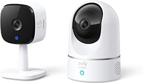 eufy Security Indoor Cam E220, 2K, Pan & Tilt, Indoor Security Camera, Wi-Fi Plug-in Camera, Human & Pet AI, Voice Assistant Compatibility, Night Vision, Motion Tracking, HomeBase not Compatible