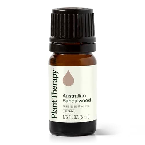 Plant Therapy Sandalwood Australian Organic Essential Oil 5 mL (1/6 oz) 100% Pure, Undiluted, Therapeutic Grade