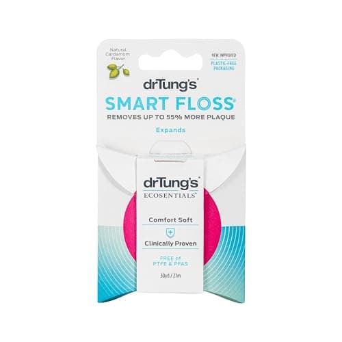 Dr. Tung's Smart Floss, 30 yds, Natural Cardamom Flavor 1 ea Colors May Vary (Pack of 2)