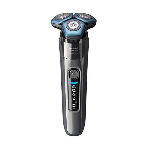 Philips Norelco Shaver 7100, Rechargeable Wet & Dry Electric Shaver with SenseIQ Technology and Pop-up Trimmer S7788/82, Dark Chrome
