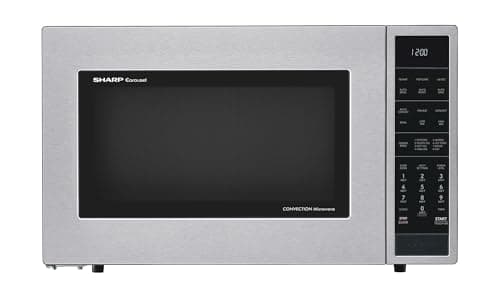 Sharp SMC1585KS Convection Countertop Microwave Oven with Removeable 15.4" Carousel Turntable, 1.5 Cubic Feet, 900 Watt, Sensor Cooking, Stainless Steel