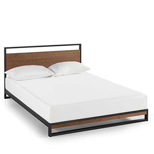 Zinus Suzanne Metal and Wood Platform Bed
