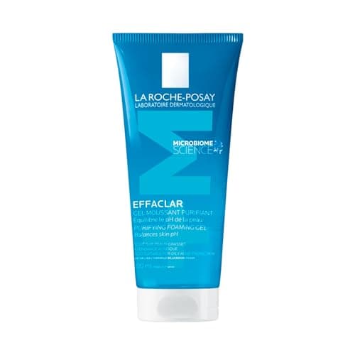 La Roche-Posay Face Wash Gel Cleanser, Effaclar Gentle Purifying Foaming Gel for Oily and Sensitive Acne-Prone Skin. Alcohol-free, Soap-Free, Paraben-free, Non-Comedogenic. 200mL