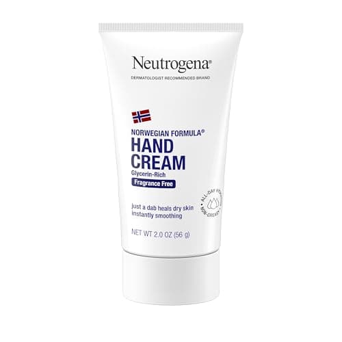 Neutrogena Norwegian Formula Unscented Hand Cream, Dry Skin, Instantly Smoothing,Fragrance Free, 50mL
