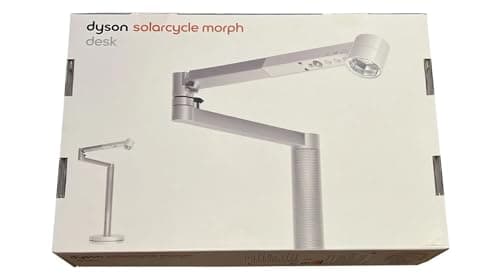 Dyson Lightcycle Morph Desk Lamp,Aluminum (White/Silver) - Intelligently Tracks Your Local Daylight - International Model