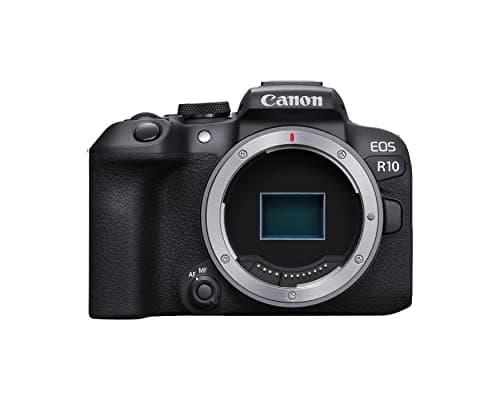 Canon EOS R10 Mirrorless Camera RF-S18-45mm F4.5-6.3 is STM Lens Kit, Hybrid Camera, 24.2 Megapixel CMOS (APS-C) Sensor, 4K Video, Vlogging Camera for Content Creators, Black