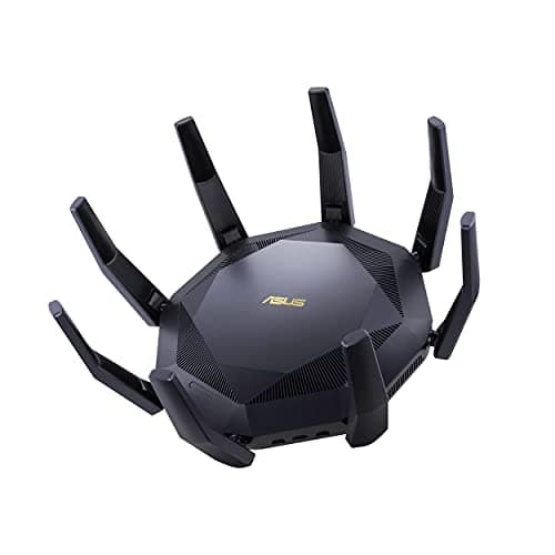 ASUS RT-AX89X (AX6000) Dual Band 12-Stream WiFi 6 Extendable Router, Dual 10G Ports, Gaming Port, Mobile Game Mode, Subscription-Free Network Security, Instant Guard, VPN, AiMesh Compatible