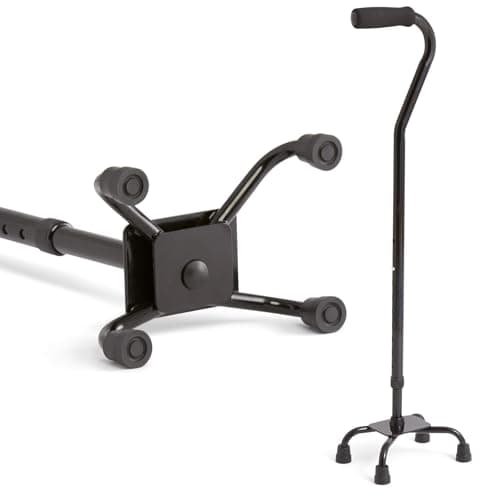 Medline Offset Handle Adjustable Aluminum Cane