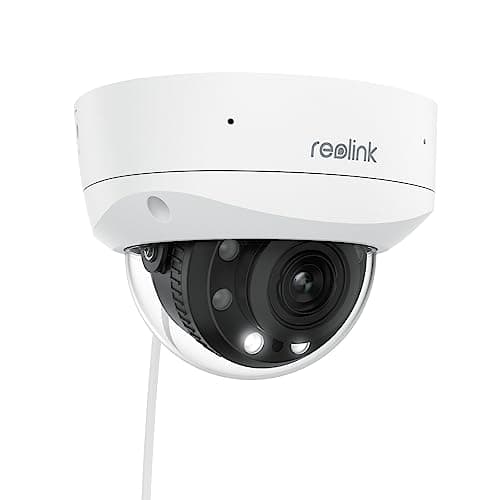 REOLINK RLC-843A - 4K PoE Security Outdoor Camera with Spotlights, 5X Optical Zoom, 123° FoV, Two-Way Talk, Human/Vehicle/Animal Detection, IK10 Vandalproof, No PT Supported